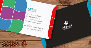 business card-کارت ویزیت طرح رنگی با کیفیت لایه باز